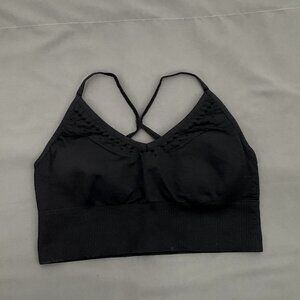 Betsey Johnson Performance Sports‎ Bra Racerback Black Size Medium